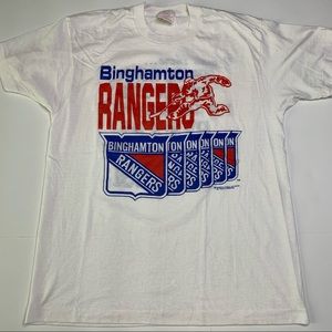 Vintage 90s NHL Binghamton Rangers Tee Shirt L